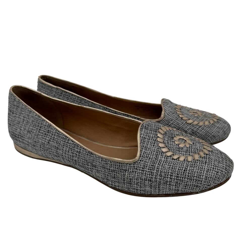 Jack Rogers Women's  Grey Rebecca Tweed Flats Shoes Size 9